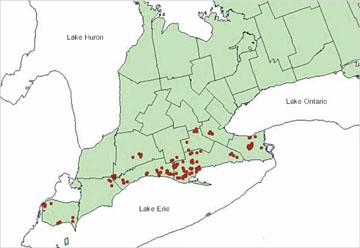 Ontario Distribution Map